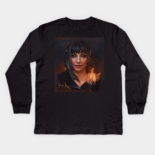 Najwa Nimri - El Elfo del Puto Infierno Kids Long Sleeve T-Shirt